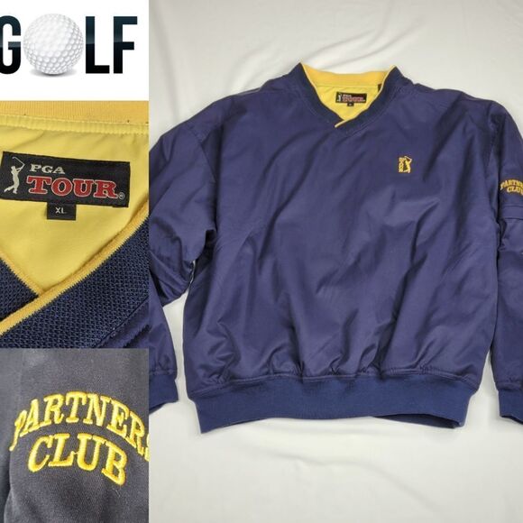 XL PGA TOUR PARTNERS zip off WINDBREAKER convertible SHIRT JACKET extra large - Picture 7 of 10